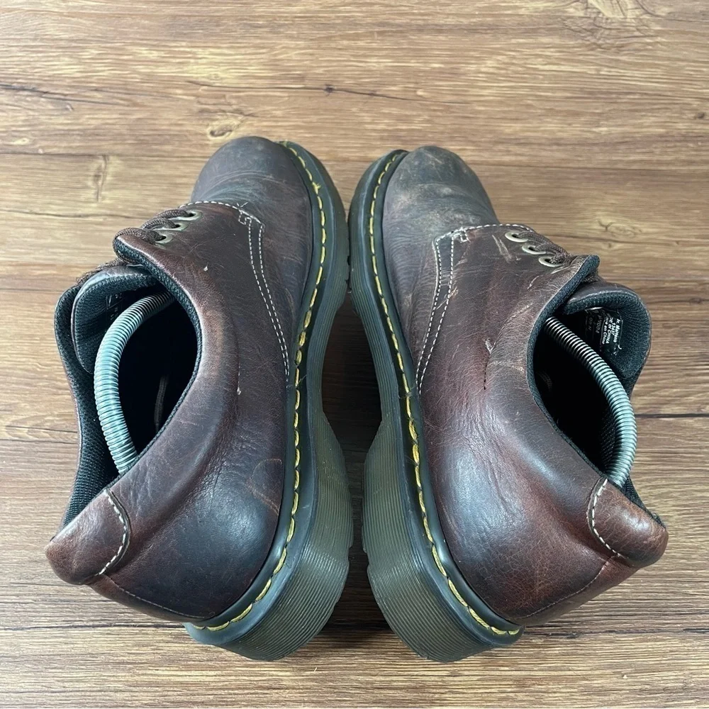 Dr. Martens DOCS Brown Leather Low Top Oxfords Sneakers Men’s Size 11 Shoes - Picture 2 of 10